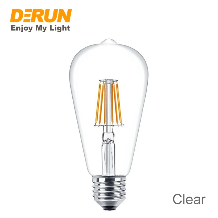 ST64 4W 6W 8W 10W E27 400LM 600LM 800LM LED Filament Bulb Lamp Light Vintage-Inspired Style Long Lifespan , FMT-ST64