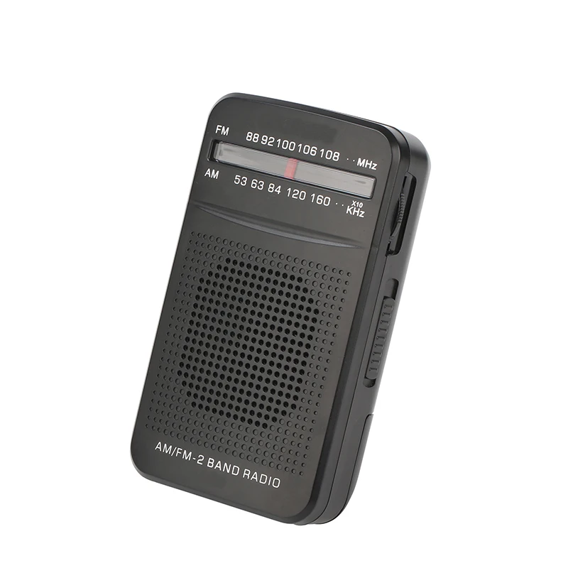 Am Fm Pequeno Rádio Analógico Portátil,Transistor Operado Por 2 Pilhas ...