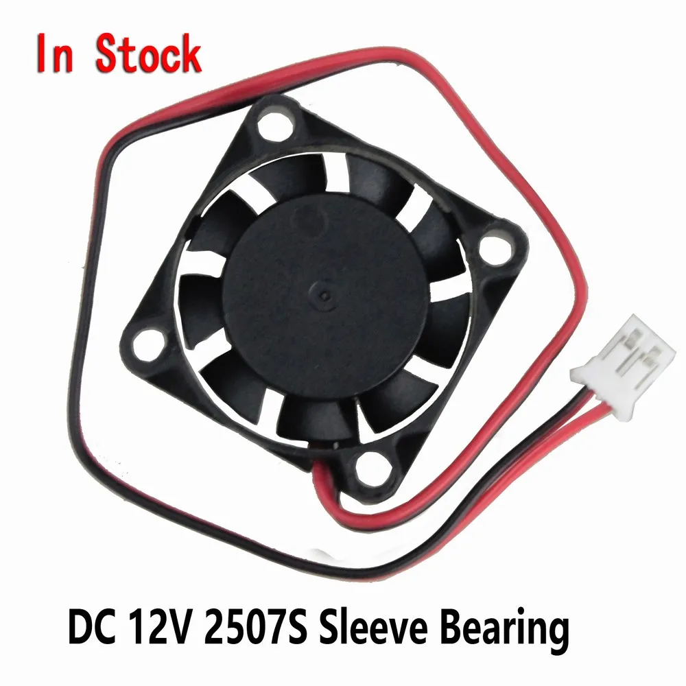 

DC 12V 25X25X7mm 25mm Mini Brushless Cooling fan, N/a