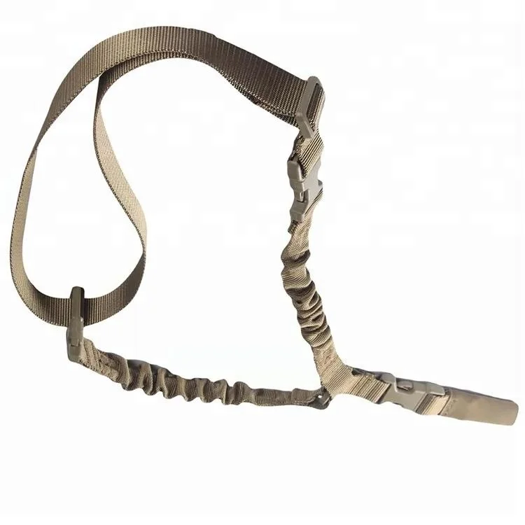 

New Multi Use Hook Strap Set Tactical Adjustable Single Point Bungee Sling With Quick Detach Swivels, As you request