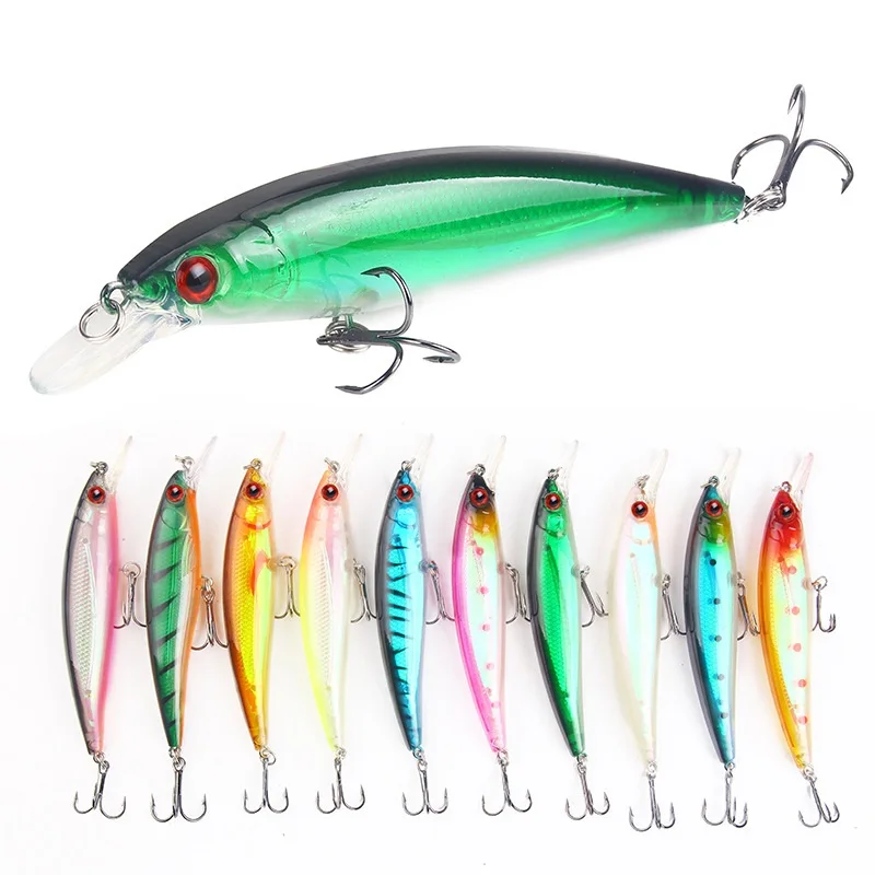

Peche 10 Colors 13.8g/11.5cm Jig Head Swimbait Minnow Fishing Lure