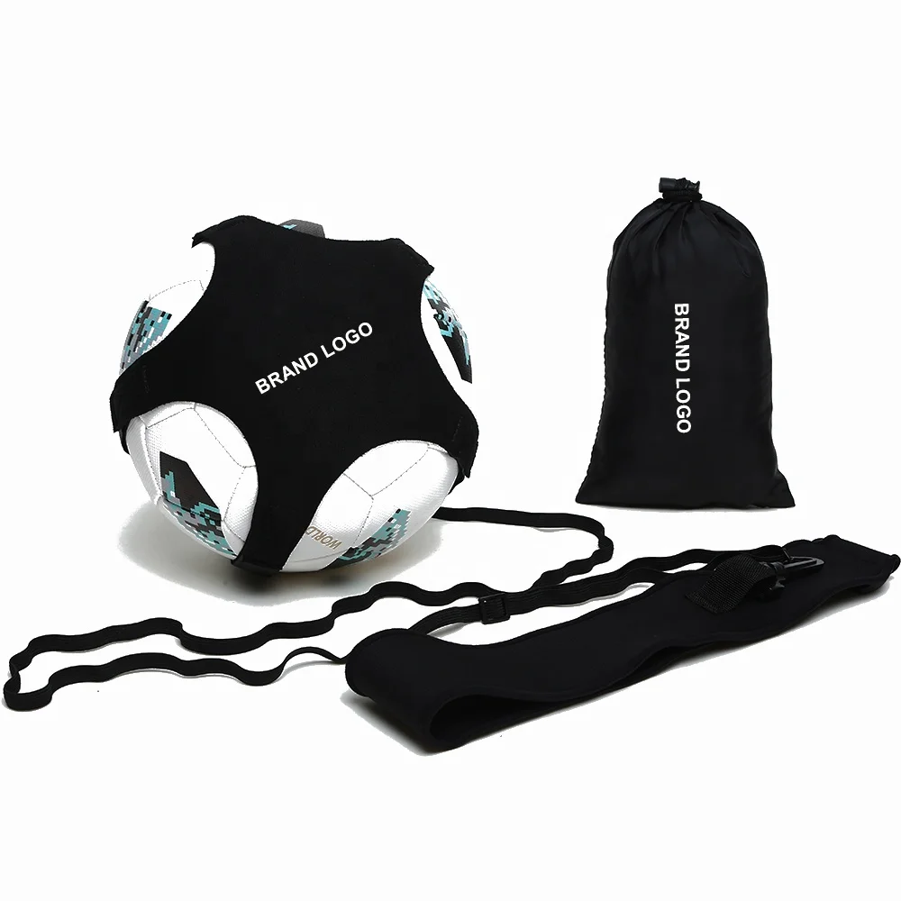 Hands Free Football Kick trainer Throw Solo Practice Training Aid Control Skills Adjustable Waist Belt Soccer Kick Trainer