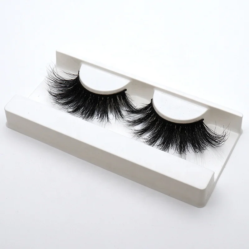 

High Quality Artificial Mink False EyeLashes Long Curly Lashes With Custom Packaging Box eye lashes vendor of china, Black