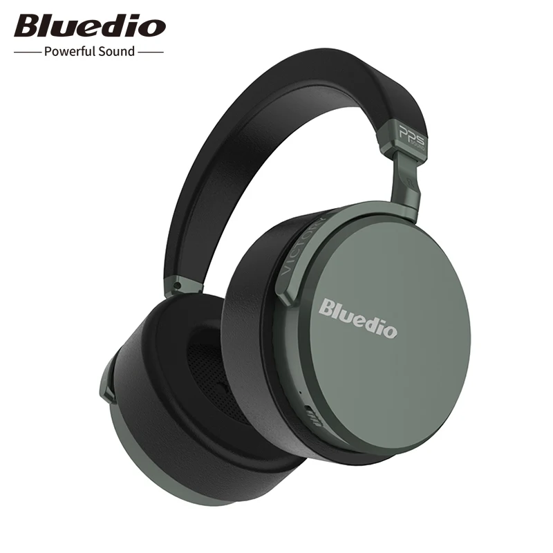 

Bluedio V2 Bluetooth headphones Wireless headset PPS12 drivers with microphone high-end headphone for phone and music, Black