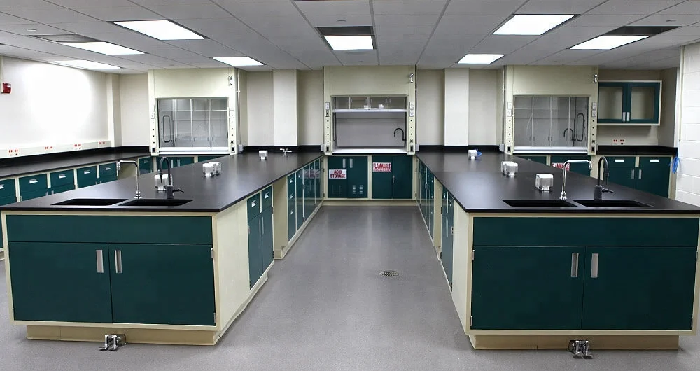 Laboratory Furniture/ Chemical Lab Peninsula Bench Student Bench For