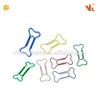 V-P113 Wholesale gold supplier custom logo bone shape types of paper clips