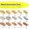 Inside corner shape Aluminum tile trim profiles for two pieces of PVC marble sheet joint double edge corner