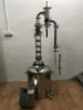 New type glass distillation column pot still alcohol distiller with gin basket for sale
