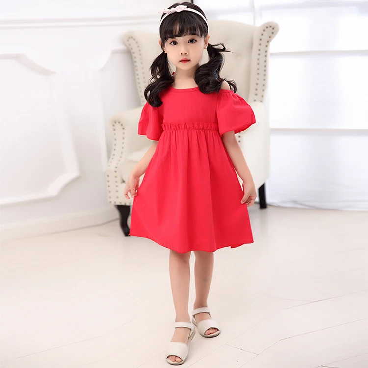 The new children's clothing korean style girls puffy women's casual summer dresses kids