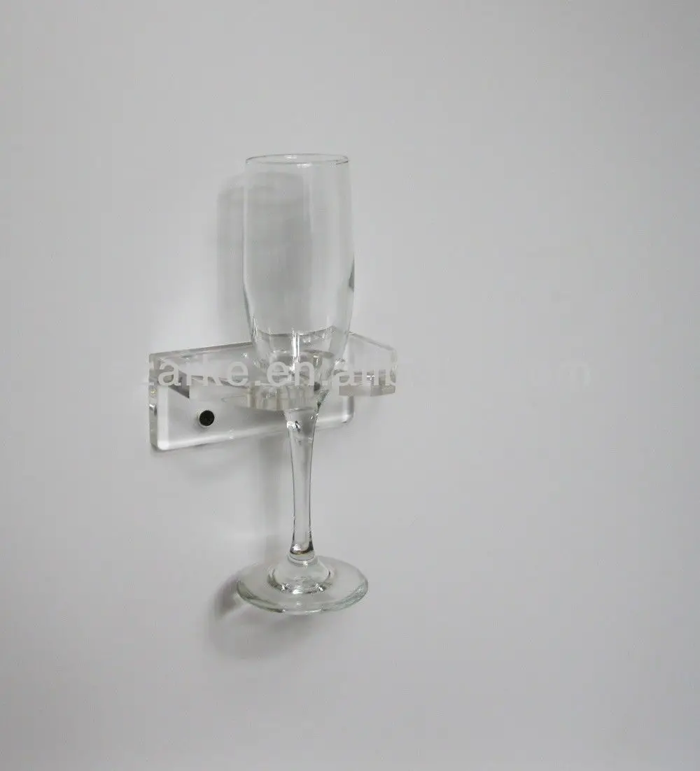 Clear Plastic Drink Rack Acrylic Champagne Glass Holder Wine For