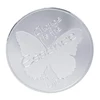 Change Is The Essence Of Life Rainbow Butterfly Silver Plated Metal Coins, Positive Collection Arts Souvenir Coin