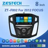ZESTECH factory direct sale 1 din 8 inch car stereo for Ford Focus 2012 auto spare parts with car cassette GPS 3G Wifi AM/FM
