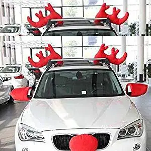 get quotations meiruian 1 pair red antlers for christmas holiday decor to clip on your car - Christmas Decorations For Your Car get quotations meiruian 1 pair red antlers for christmas holiday decor to clip on your car - Christmas Decorations For Your Car