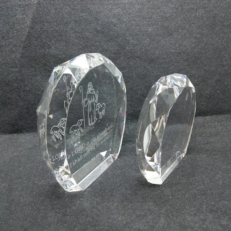 3d Laser Paper Weight Round Engrave The Logo Crystal Paperweight Buy