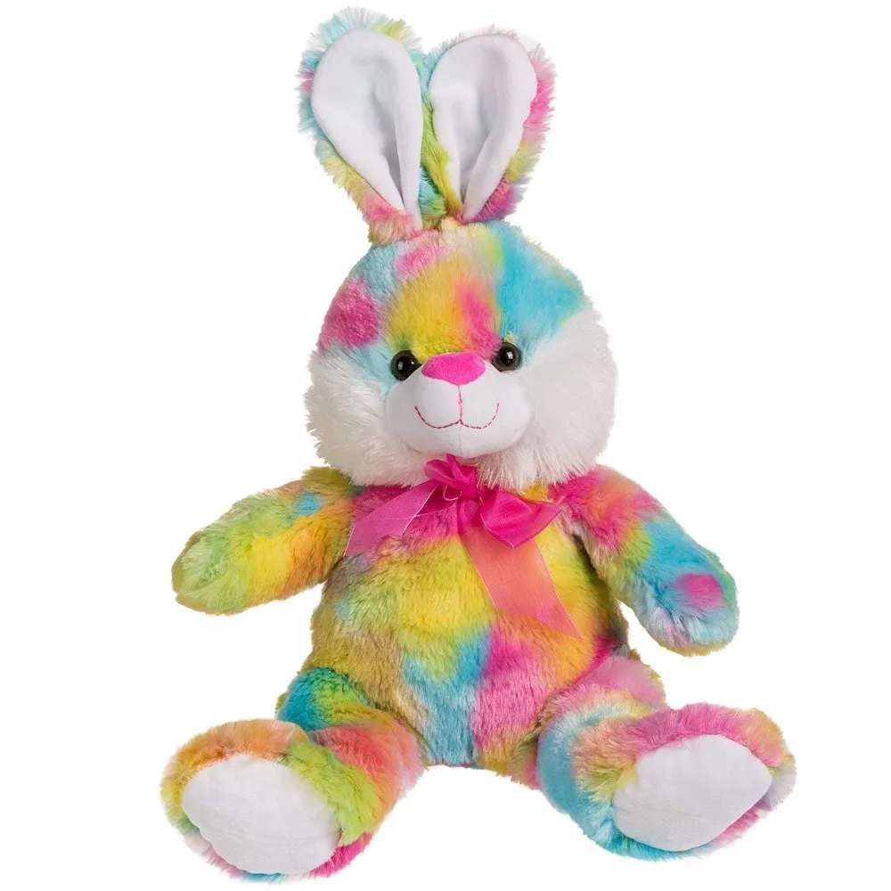 rainbow bunny plush