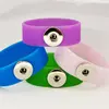 Consumer shopping website online shopping silicone slap bracelet, snaps for silicone bracelet, silicone rubber snap bracelets