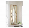 Ashley Glam Rectangular Furniture Diamond Grid Bedroom Wall Mirror