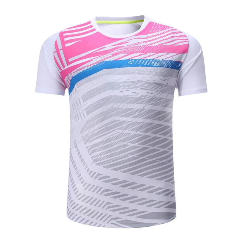 Sports professional table tennis t-shirt sublimation badminton shirt