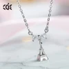 Custom Jewellery 925 sterling Silver Tower Pendant Necklace