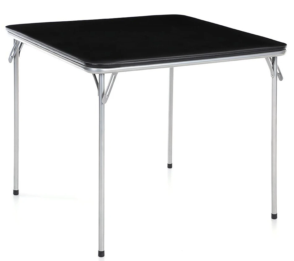 Black Square Folding Bridge Table Folding Type Table For Wholesale