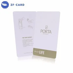 13.56MHZ RFID MIFARE(R) Classic 1K EV1 smart rfid hotel key card with customized logo printing