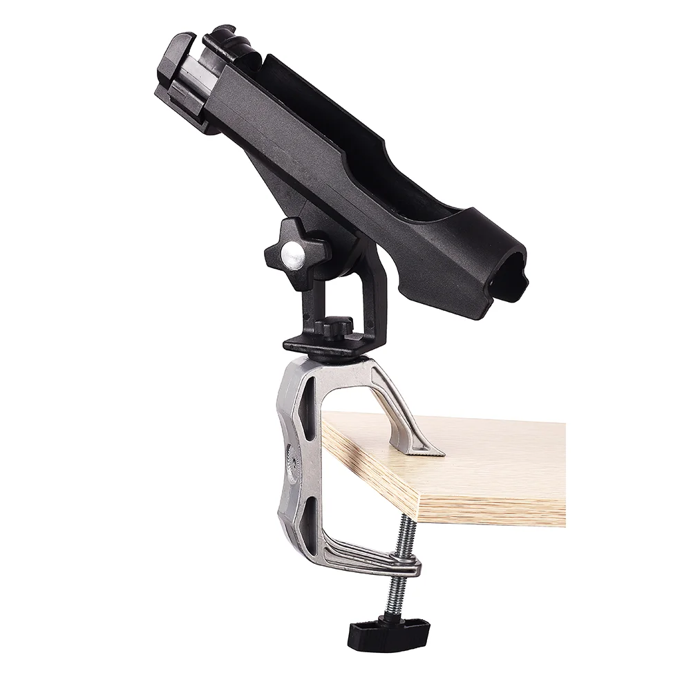 Support Porte Canne /à P/êche 360 Degr/és R/églable pour Bateau Kayak Max 5cm