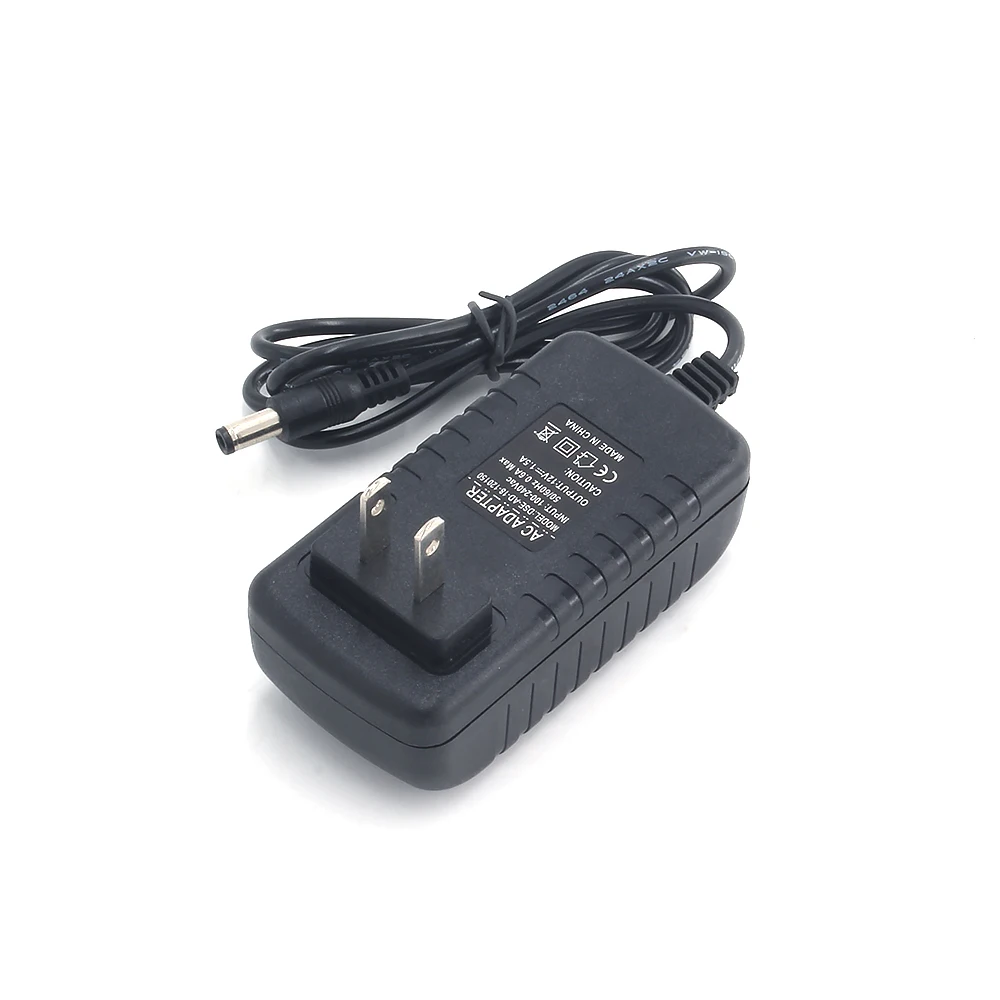 

12v 1.5a 100-240v 50-60hz us type universal ac dc power adapter, Black