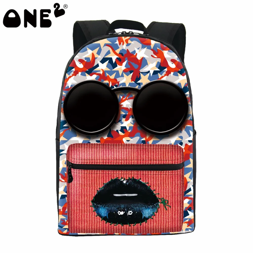

ONE2 design masquerading cool colorful girls school bags trendy backpack for teenager students, Customized