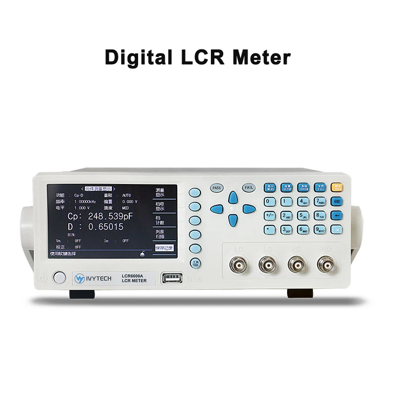 Lcr6200a 50 Hz200 Khz High Precision Digital Lcr Meter Tester Bridge