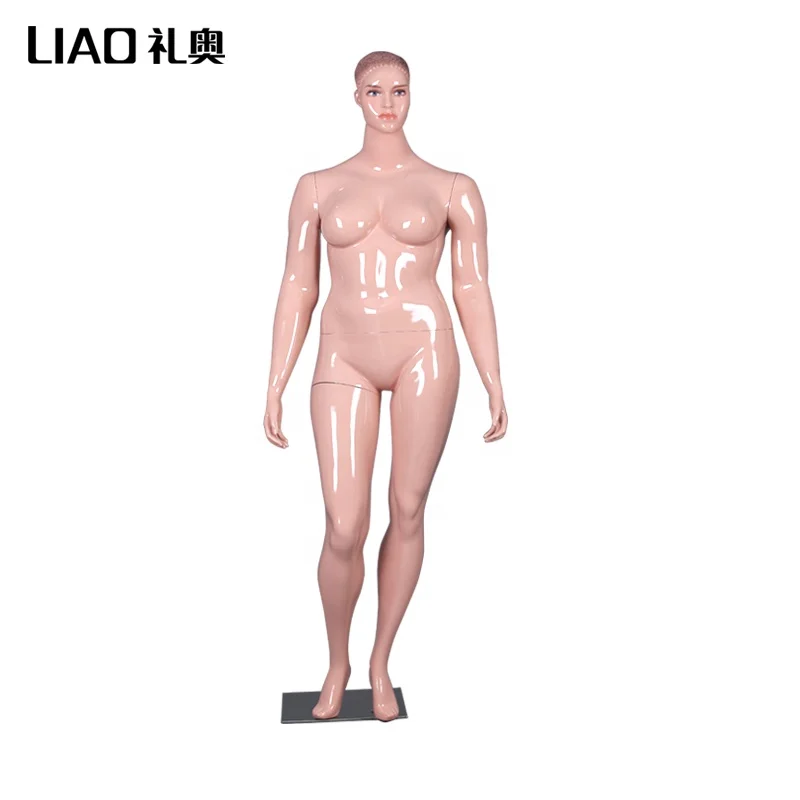 
Plus Size Lifelike make up female mannequins Fat mother Europe Africa body Model 