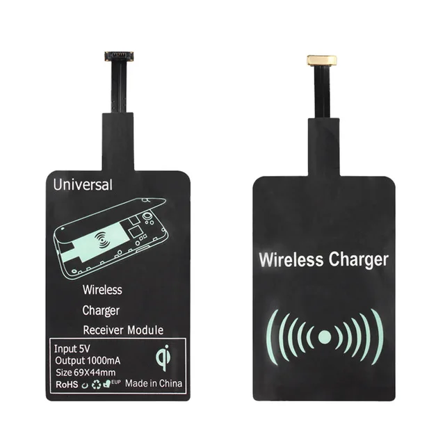 

High Quality Qi Wireless Charging Charger Receiver Adaptor Card Module For Samsung Android, Black