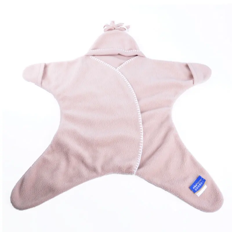 Wholesale Star Shape Custom Printed Knit Baby Wrap Swaddle Blanket