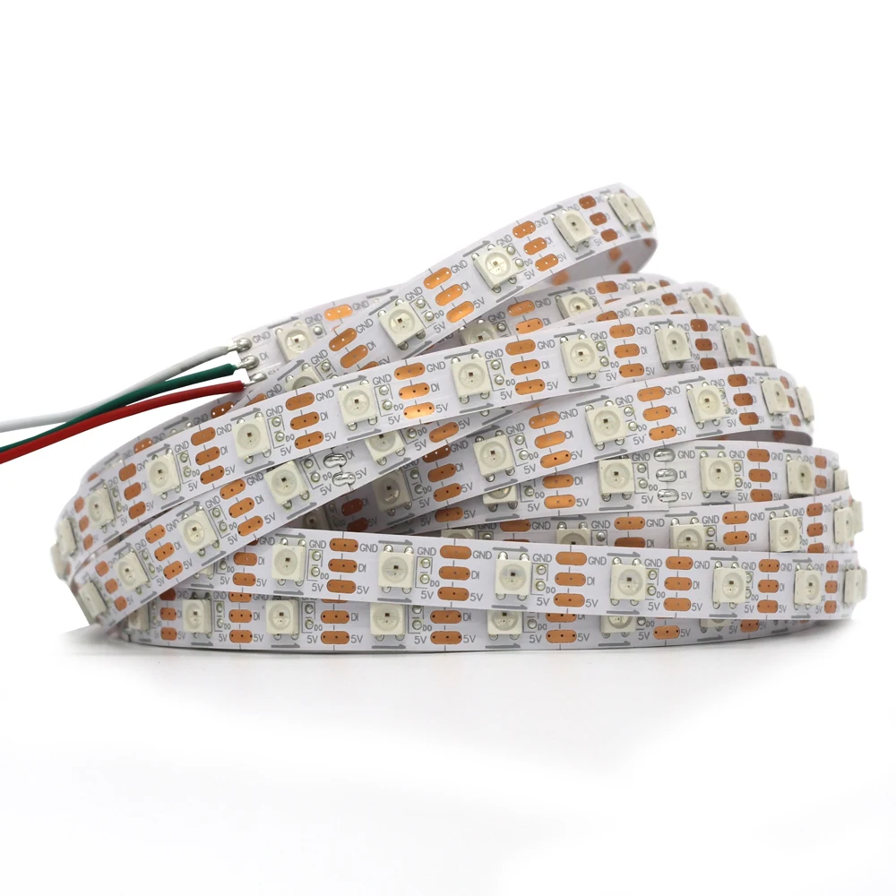 Addressable Flexible LED Strips Light  Diffuser  SMD5050 RGB Magic Color 5V  Color Changing Individual Control 10mm PCB Width