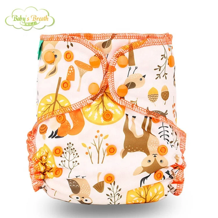 

Adjustable Reusable Washable bamboo Baby Cloth Nappy OEM