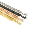 Olivia In Stock Best Quality Shiny Polished Silver Figaro Chain Mens 8mm Chunky Cuban Statement Necklace