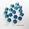 K9 Glass clear fancy design cube rhinestone for jewelry making garments decor