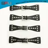 eyelet decorative leather toggle for shoes and clothing