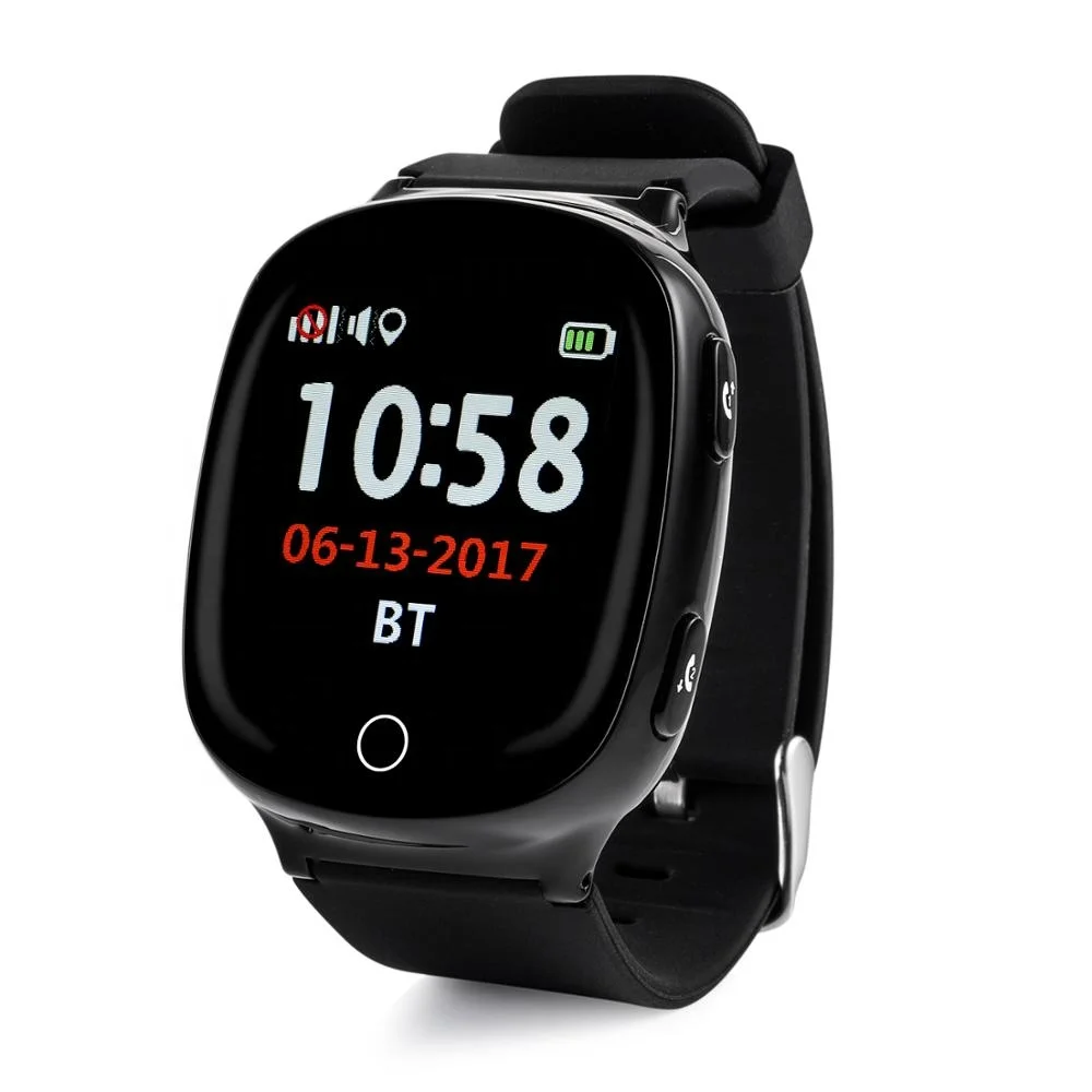 

Wonlex Elder man GPS watch D100 people wifi watch with Heart rate and Fall Down reminder