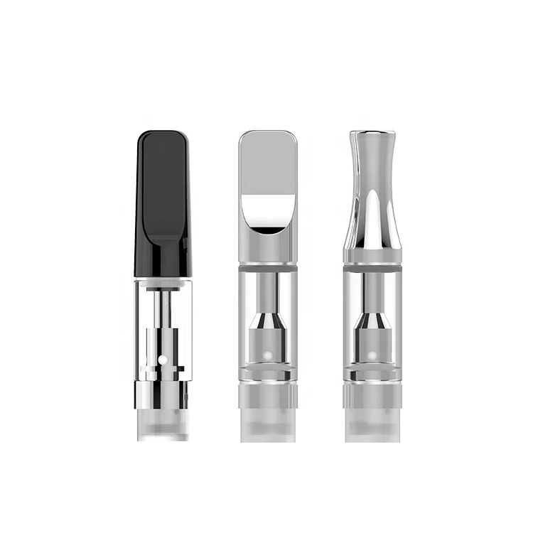 

custom 510 thread refilled empty atomizer ceramic cbd vape cartridge, Chromed/ gold/gun-metal