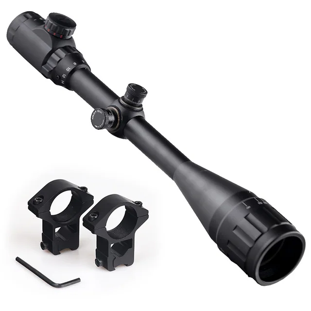 

BIJIA 6-24X50AOEG Hunting Shooting Rifle Scope 1/4 MOA 25.4mm 1inch Tube Riflescope With 11mm/20mm Rail Mounts