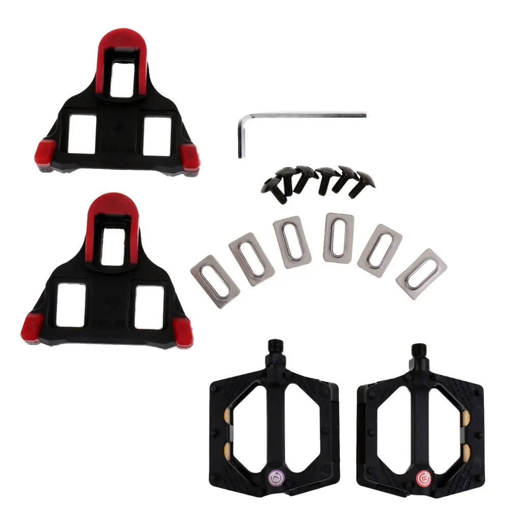 VINQLIQ 6 Degree Cycling Self-locking Plate Pedal Cleat Set Delta SPD-SL Float