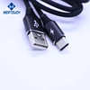 Hot Sale Metal shell 2.1A Breaded Fast Charging USB Cable, For Samsung S8 S9 Type C cable