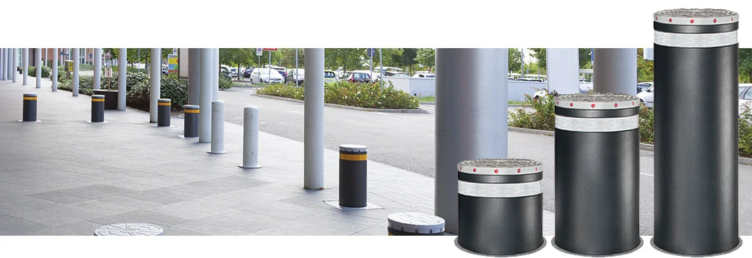 Retractable Traffic Safety Parking System Anti Crash Automatic Security Bollard