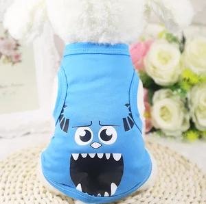 Summer comfortable breathable pet clothing polyester vest puppy dog clothes