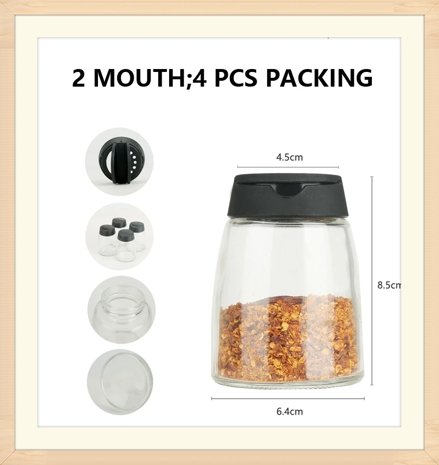 Mini Disposable Glass Salt Shaker Bottles For Spice /salt/papper Buy