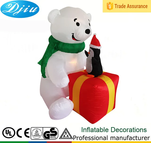source dj xt 135 inflatable polar bear with penguin present costume christmas decoration statue garden furniture on malibabacom - Polar Bear Inflatable Christmas Decorations source dj xt 135 inflatable polar bear with penguin present costume christmas decoration statue garden furniture on malibabacom - Polar Bear Inflatable Christmas Decorations