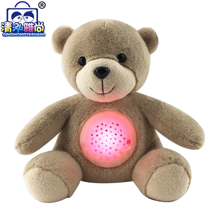 Superb Custom Stuffed Animals Projector Lullaby Bear Shenzhen Intelligent Toys