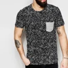 Custom Pocket T Shirt 100% Polyester All Print pattern Wholesale Cheap
