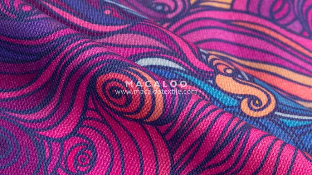 Direct manufacturer digital printed cotton single jersey fabric