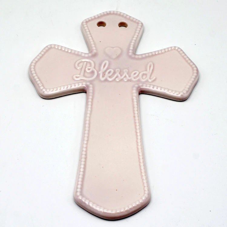
Decorations custom tree pendants church religious ceramic christian products 
